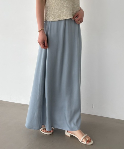 A part by（アパートバイ）の「キュプラナロースカート（スカート・レディース・アイボリー/ブラック/ブルー・SMALL/MEDIUM）」の13枚目の写真