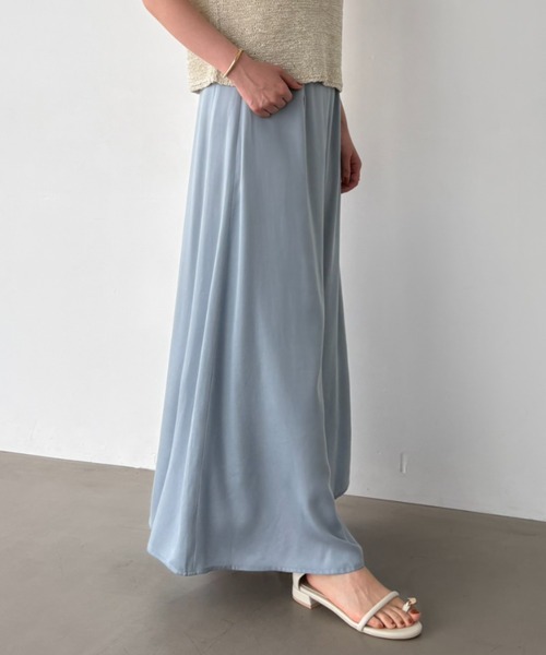 A part by（アパートバイ）の「キュプラナロースカート（スカート・レディース・アイボリー/ブラック/ブルー・SMALL/MEDIUM）」の14枚目の写真