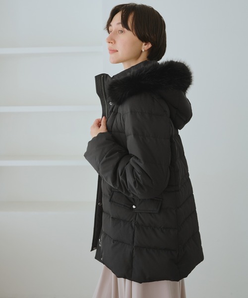 ロペピクニック（ROPE’ PICNIC）/【GREEN DOWN/グリーンダウン】ファー付きダウンミドル丈コート/リンクコーデ セール】【GREEN DOWN/グリーンダウン】ファー付きダウンミドル丈