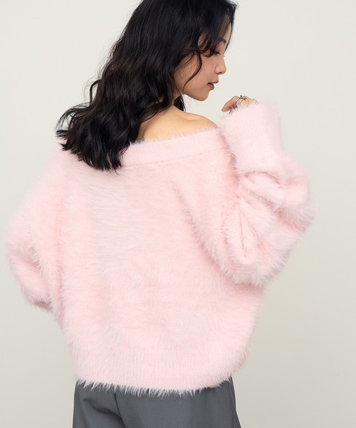 NOGLE（ノグル）の「【NOGLE/ノグル】2wayオフショルシャギーVネック