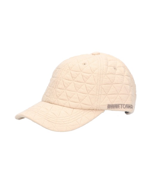 Minnetonka（ミネトンカ）の「【MINNETONKA/ミネトンカ】MTK EX SIDE LOGO QUILTING CAP（キャップ・レディース・ブラウン/ベージュ/カーキ/ブラック・FREE）」の3枚目の写真