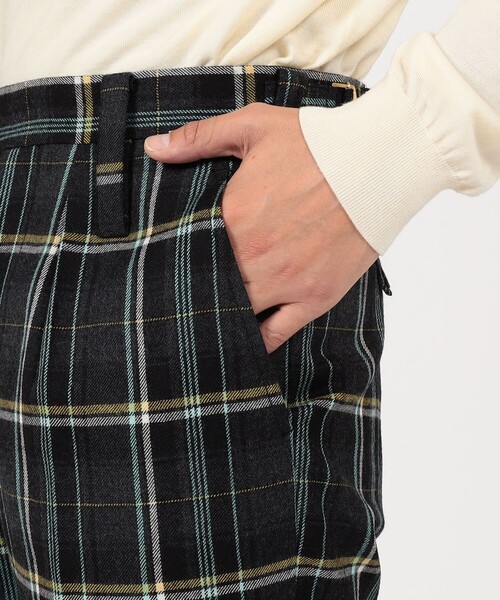 Tangent(タンジェント)の「Tangent Patt TAN25° British Barrack Trousers ウール 1プリーツ ストレートパンツ(スラックス・メンズ・キャメル/グレー系その他2・50/48/46/44)」の9枚目の写真