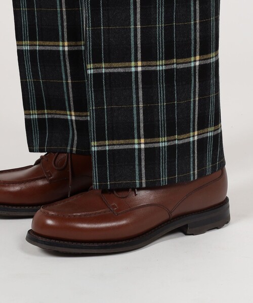 Tangent(タンジェント)の「Tangent Patt TAN25° British Barrack Trousers ウール 1プリーツ ストレートパンツ(スラックス・メンズ・キャメル/グレー系その他2・50/48/46/44)」の10枚目の写真