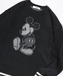 Disney | Disney/ディズニー ミッキーマウス/101匹わんちゃん/マリー/総柄 リブライン 刺繍 ジャガードニット(ニット/セーター)