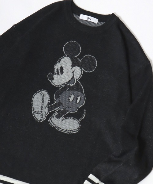 Disney(ディズニー)の「Disney/ディズニー ミッキーマウス/101匹わんちゃん/マリー/総柄 リブライン 刺繍 ジャガードニット(ニット/セーター・レディース・ベージュ/グレー/スミクロ/ブラック/ワイン/ベージュ系その他/ピンク/オフホワイト/ブラック系その他・L/M)」の1枚目の写真