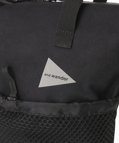 and wander（アンドワンダー）の「and wander/アンドワンダー PE/CO 2way bag 防水性能 ショルダーバッグ（ショルダーバッグ・メンズ・ブラック・FREE）」の8枚目の写真