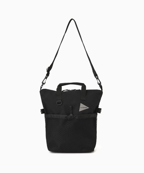 and wander/アンドワンダー PE/CO 2way bag 防水性能 ショルダーバッグ