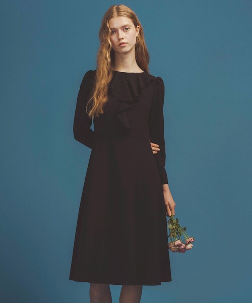 TOCCA(トッカ)の「FRILL BLOOM ドレス(ワンピース・レディース・ネイビー系/ピンク系・6/4/2/0)」の1枚目の写真