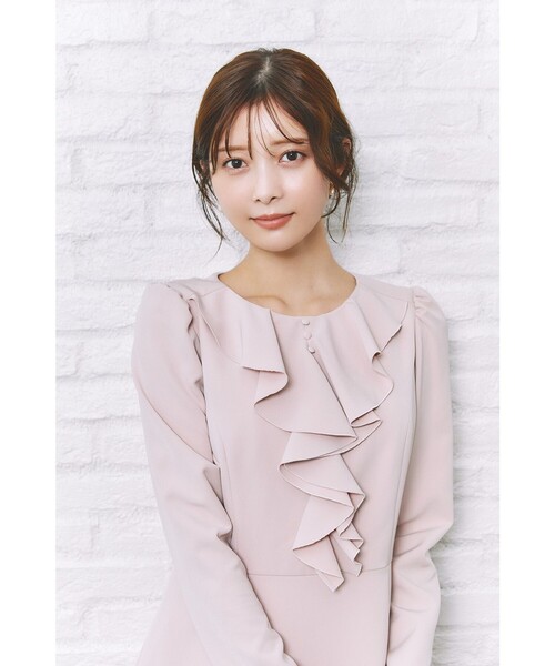 TOCCA(トッカ)の「FRILL BLOOM ドレス(ワンピース・レディース・ネイビー系/ピンク系・6/4/2/0)」の7枚目の写真