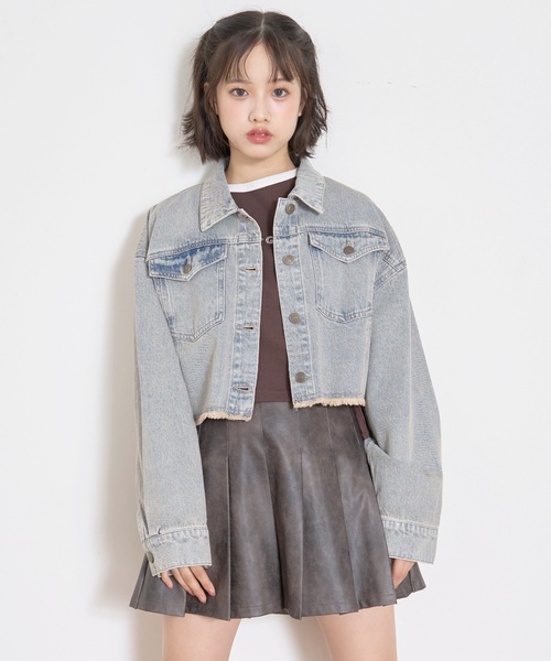 クロップドGジャン（ブルゾン）｜LOVETOXIC（ラブトキシック）の