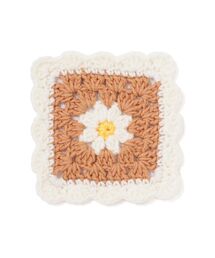 Francfranc（フランフラン）の「クロシェ フラワーコースター ブラウン（ランチョンマット/テーブルウェア）」