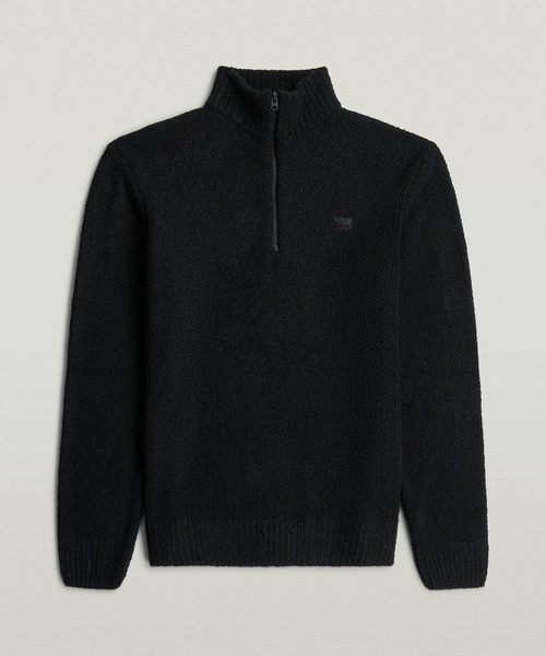 G-STAR(ジースター)の「Boucle Skipper Knit/ブークレスキッパーハーフジップニットセーター(ニット/セーター・メンズ・グリーン系その他/ダークブラック・X-LARGE/SMALL/MEDIUM/LARGE/X-SMALL)」の13枚目の写真