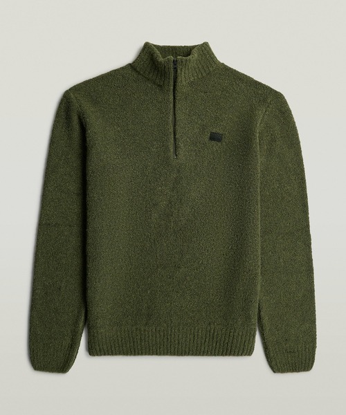 G-STAR(ジースター)の「Boucle Skipper Knit/ブークレスキッパーハーフジップニットセーター(ニット/セーター・メンズ・グリーン系その他/ダークブラック・X-LARGE/SMALL/MEDIUM/LARGE/X-SMALL)」の7枚目の写真