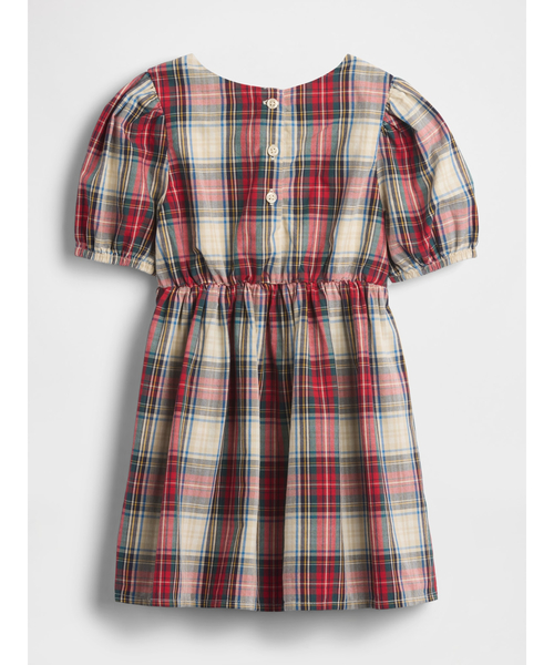 GAP(ギャップ)の「パフスリーブ リボンワンピース (幼児・ベビー)(ワンピース・キッズ・ホワイト×レッド・70cm/80cm/90cm/95cm/100cm/105cm/110cm)」の3枚目の写真
