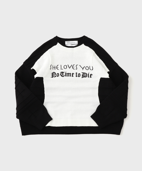 セール】DAIRIKU / ダイリク Docking Lettered Knit（ニット/セーター