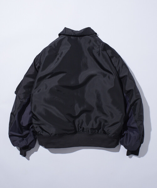 Firsthand（ファーストハンド）の「Firsthand/ファーストハンド オーバーサイズ 配色 切り替え B15 ジャケット / 中綿 ショートジャケット（ブルゾン・メンズ・ブラック/オリーブ・M/L）」の20枚目の写真