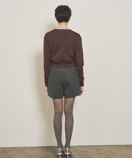 VION(ヴィオン)の「ハイウエストショートパンツ / High-waist Short Pants(その他パンツ・レディース・ブラウン/ネイビー/チャコールグレー・FREE)」の20枚目の写真