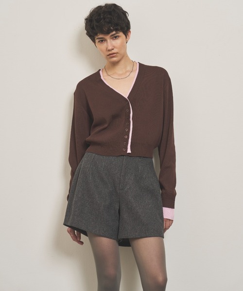 VION(ヴィオン)の「ハイウエストショートパンツ / High-waist Short Pants(その他パンツ・レディース・ブラウン/ネイビー/チャコールグレー・FREE)」の13枚目の写真