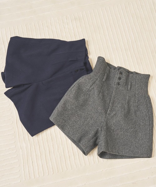 VION(ヴィオン)の「ハイウエストショートパンツ / High-waist Short Pants(その他パンツ・レディース・ブラウン/ネイビー/チャコールグレー・FREE)」の21枚目の写真
