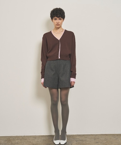 VION(ヴィオン)の「ハイウエストショートパンツ / High-waist Short Pants(その他パンツ・レディース・ブラウン/ネイビー/チャコールグレー・FREE)」の10枚目の写真
