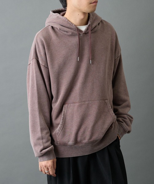 COLONY 2139（コロニートゥーワンスリーナイン）の「パウダー加工スウェットパーカー（パーカー・メンズ・バーガンディー/ブラック/グレー・LARGE/MEDIUM）」の14枚目の写真