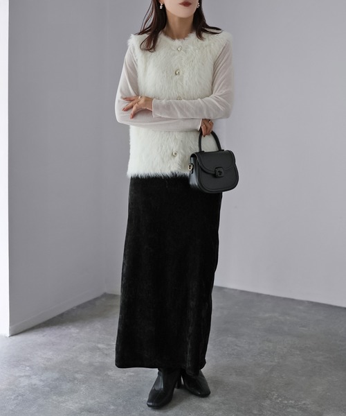 【極美品】イエナ　洗える！　金ボタン シャギーニットベスト　2023AW IENA（イエナ）の「金ボタンニットベスト（ベスト）」 - WEAR