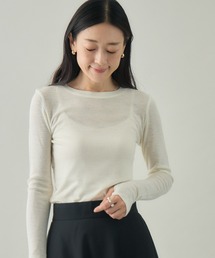 kuros'（クロス）の「【kuros’オリジナル】ウールクルーネックロングＴシャツ｜ ウール100％ 日本製（Tシャツ/カットソー）」