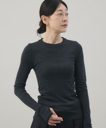 【kuros’オリジナル】ウールクルーネックロングTシャツ| ウール100% 日本製