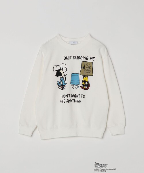 PEANUTS(ピーナッツ)の「SHIPS any: SNOOPY コラボ NOT THERE グラフィック プリント スウェット <KIDS>(スウェット・キッズ・オフホワイト/チャコールグレー・130/140/150/120)」の21枚目の写真