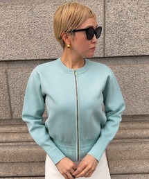 JENNE（ジェンヌ）の「軽量ニットブルゾン（カーディガン/ボレロ）」