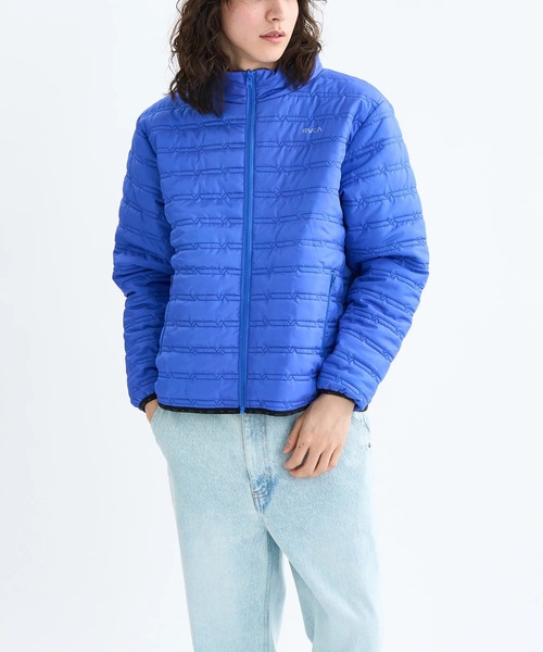 RVCA(ルーカ)の「RVCA メンズ VA QUILTING LIGHT PUFF W JKT ジャケット 【2025年秋冬モデル】/ルーカリバーシブルパフジャケット(ブルゾン・メンズ・ブルー系その他/ブラック・LARGE/MEDIUM/SMALL/X-LARGE)」の2枚目の写真