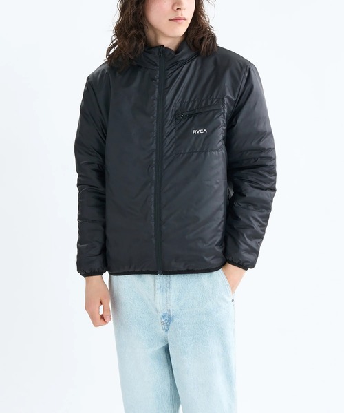 RVCA(ルーカ)の「RVCA メンズ VA QUILTING LIGHT PUFF W JKT ジャケット 【2025年秋冬モデル】/ルーカリバーシブルパフジャケット(ブルゾン・メンズ・ブルー系その他/ブラック・LARGE/MEDIUM/SMALL/X-LARGE)」の4枚目の写真