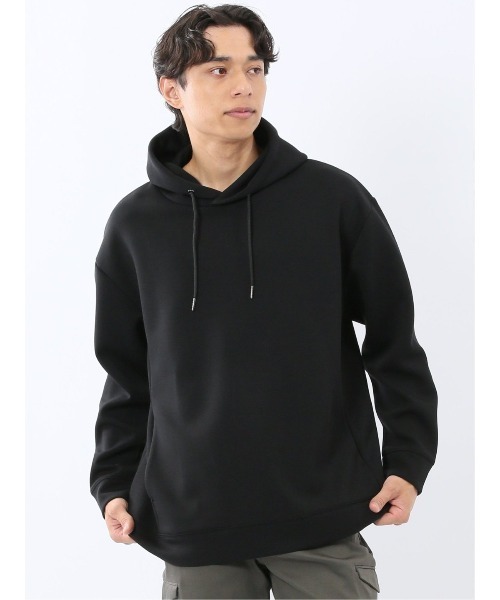 TAKA-Q（タカキュー）の「【ストレッチ】タカキュー ソフトダンボール 長袖プルパーカー（パーカー・メンズ・グレー系その他2/ネイビー/ブラック/ダークグリーン/ホワイト/ボルドー・LARGE/MEDIUM/X-LARGE）」の2枚目の写真