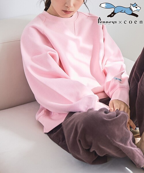 PENNEYS（ぺニーズ）の「【PENNEYS（ぺニーズ）別注・インフルエンサー紹介アイテム】ラグラン裏毛スウェット（スウェット・レディース・ブラウン/ダークグレー/コバルトブルー/オフホワイト/ナチュラル/ライトピンク・FREE）」の6枚目の写真