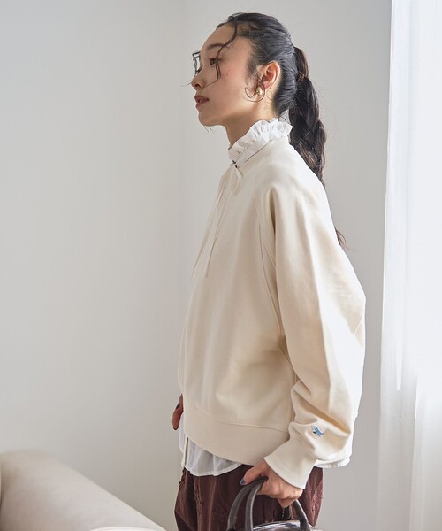 PENNEYS（ぺニーズ）の「【PENNEYS（ぺニーズ）別注・インフルエンサー紹介アイテム】ラグラン裏毛スウェット（スウェット・レディース・ブラウン/ダークグレー/コバルトブルー/オフホワイト/ナチュラル/ライトピンク・FREE）」の10枚目の写真