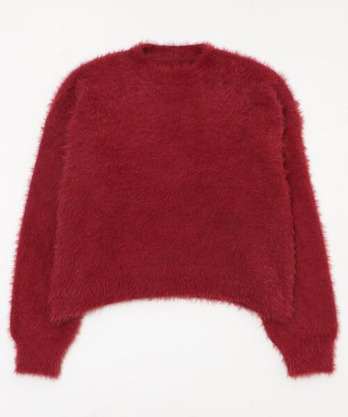 WEGO(ウィゴー)の「WEGO/【25年秋冬新作】シャギーニットプルオーバー(ニット/セーター・レディース・ホワイト系その他5/ワイン/オフホワイト/チャコールグレー/ネイビー/ブラウン/ピンク/レッド・FREE)」の11枚目の写真