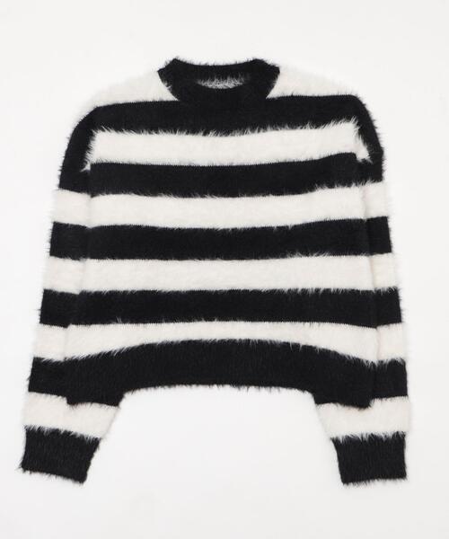 WEGO(ウィゴー)の「WEGO/【25年秋冬新作】シャギーニットプルオーバー(ニット/セーター・レディース・ホワイト系その他5/ワイン/オフホワイト/チャコールグレー/ネイビー/ブラウン/ピンク/レッド・FREE)」の9枚目の写真