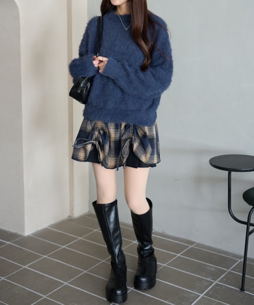 WEGO(ウィゴー)の「WEGO/【25年秋冬新作】シャギーニットプルオーバー(ニット/セーター・レディース・ホワイト系その他5/ワイン/オフホワイト/チャコールグレー/ネイビー/ブラウン/ピンク/レッド・FREE)」の20枚目の写真