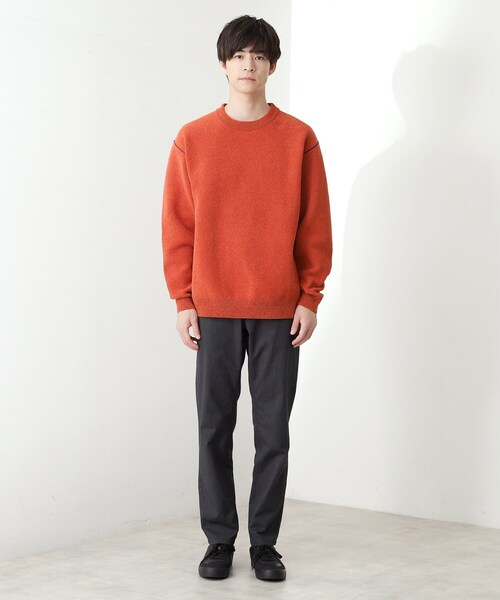 THE SHOP TK （ザ ショップ ティーケー ）の「7DAYSヘリンボンパンツ WARM【裏起毛/ストレッチ/洗濯機OK】（その他パンツ・メンズ・ベージュ/チャコールグレー/ブラック/ブラウン系その他・01/02/03/04/05）」の7枚目の写真