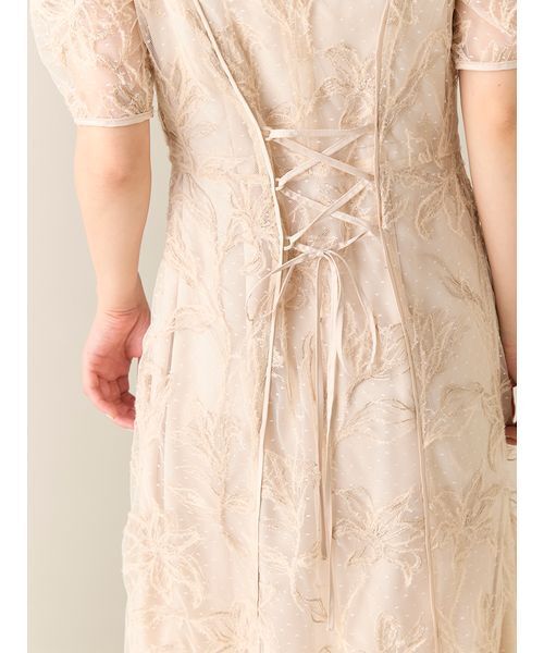 チュールエンブロイダリードレス（ドレス）｜LILY BROWN（リリー