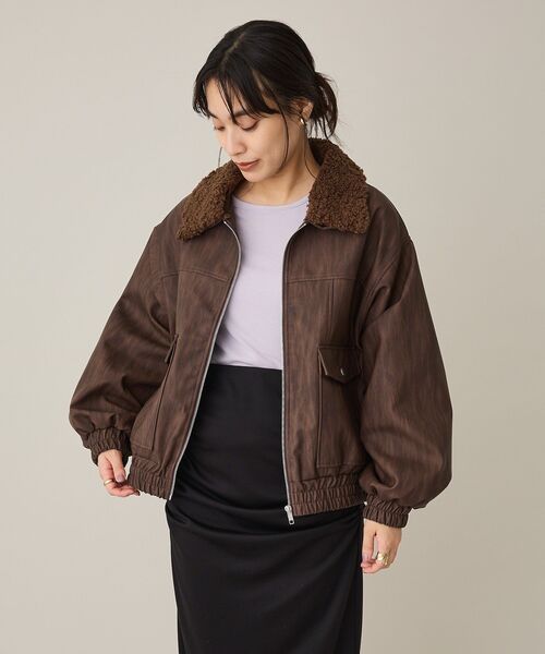CRAFT STANDARD BOUTIQUE(クラフトスタンダードブティック)の「クルーネックバックメローカットソー◆(Tシャツ/カットソー・レディース・ダークグレー/ライトパープル/アイボリー・FREE)」の20枚目の写真