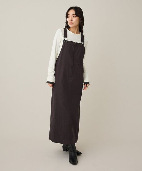 CRAFT STANDARD BOUTIQUE(クラフトスタンダードブティック)の「クルーネックバックメローカットソー◆(Tシャツ/カットソー・レディース・ダークグレー/ライトパープル/アイボリー・FREE)」の16枚目の写真