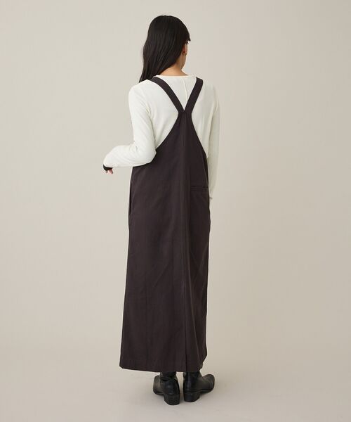 CRAFT STANDARD BOUTIQUE(クラフトスタンダードブティック)の「クルーネックバックメローカットソー◆(Tシャツ/カットソー・レディース・ダークグレー/ライトパープル/アイボリー・FREE)」の15枚目の写真