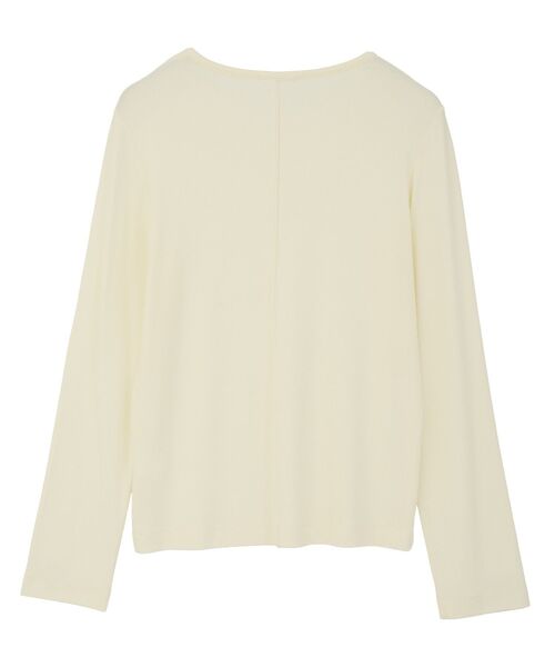 CRAFT STANDARD BOUTIQUE(クラフトスタンダードブティック)の「クルーネックバックメローカットソー◆(Tシャツ/カットソー・レディース・ダークグレー/ライトパープル/アイボリー・FREE)」の13枚目の写真