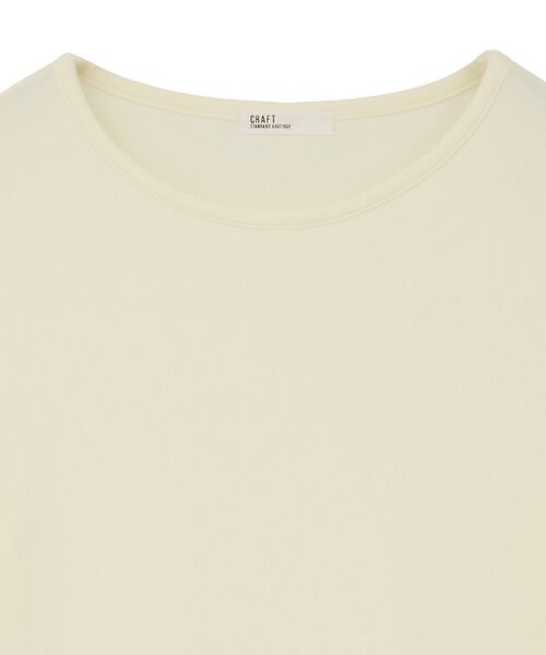CRAFT STANDARD BOUTIQUE(クラフトスタンダードブティック)の「クルーネックバックメローカットソー◆(Tシャツ/カットソー・レディース・ダークグレー/ライトパープル/アイボリー・FREE)」の12枚目の写真