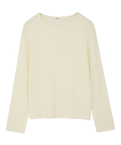 CRAFT STANDARD BOUTIQUE(クラフトスタンダードブティック)の「クルーネックバックメローカットソー◆(Tシャツ/カットソー・レディース・ダークグレー/ライトパープル/アイボリー・FREE)」の6枚目の写真