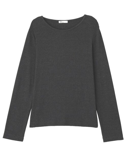 CRAFT STANDARD BOUTIQUE(クラフトスタンダードブティック)の「クルーネックバックメローカットソー◆(Tシャツ/カットソー・レディース・ダークグレー/ライトパープル/アイボリー・FREE)」の5枚目の写真