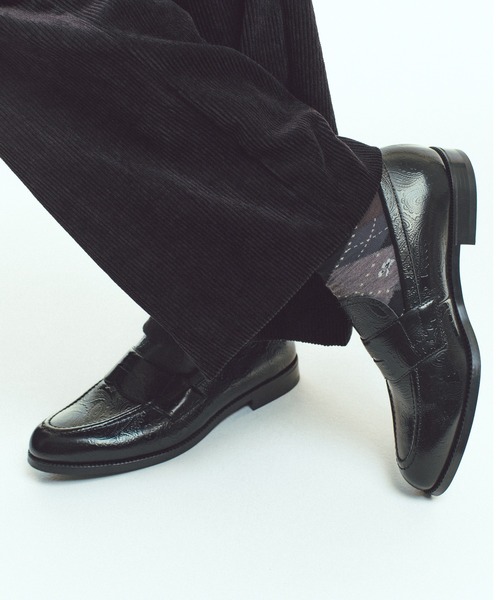 ケンフォード メンズ K024 EMBOSSED LOAFERS ローファー ペイズリー