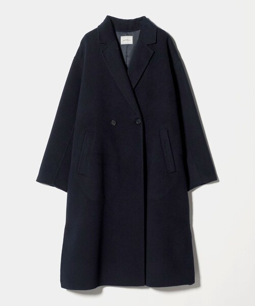 green label relaxing(グリーンレーベルリラクシング)の「リバー チェスター コート(チェスターコート・レディース・ネイビー/モカ・FREE)」の20枚目の写真