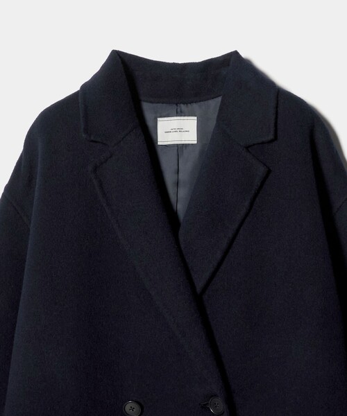 green label relaxing(グリーンレーベルリラクシング)の「リバー チェスター コート(チェスターコート・レディース・ネイビー/モカ・FREE)」の22枚目の写真